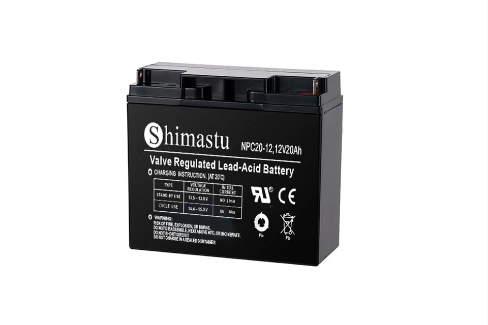 12v 20ah agm deep-cycle batterij