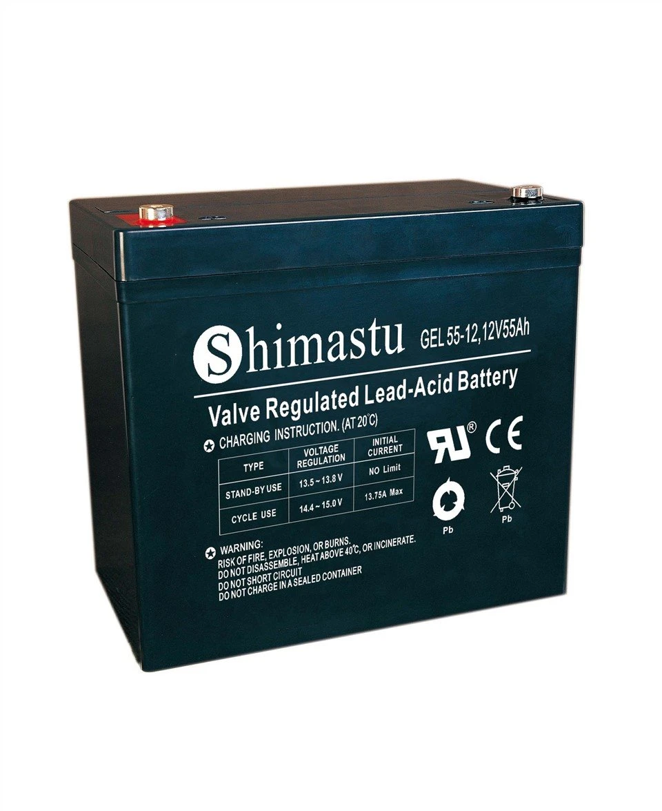 12V 55Ah GEL-accu