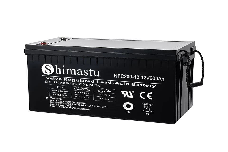 12 volt 200 ampère uur deep-cycle batterij